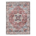 thumbnail image 1 of Delara 5'x7' Machine Washable Area Rug, Soft & Durable, Non-Slip, Stain Resistant, Persian Sunset, for Bedroom, Living & Dining Room, 1 of 8