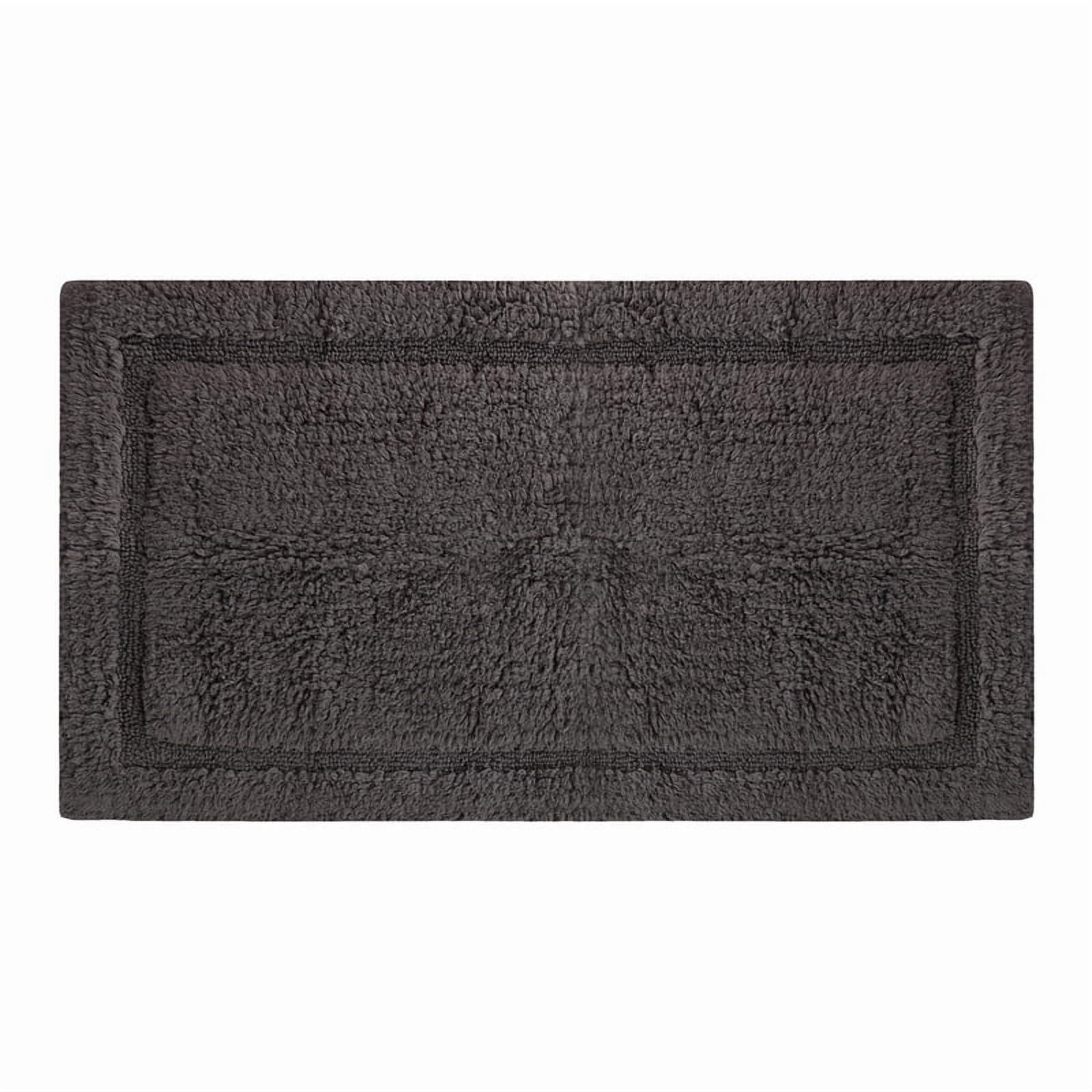 Delara Organic Cotton Reversible Bath Mat – 3000 GSM, GOTS Certified, Ultra-Thick & Super Absorbent | Soft, Plush & Quick-Drying Bathroom Rug