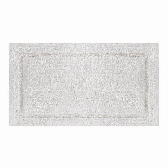 Delara Organic Cotton Reversible Bath Mat – 3000 GSM, GOTS Certified, Ultra-Thick & Super Absorbent | Soft, Plush & Quick-Drying Bathroom Rug