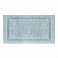 thumbnail image 1 of Delara Organic Cotton Reversible Bath Mat – 3000 GSM, GOTS Certified, Ultra-Thick & Super Absorbent | Soft, Plush & Quick-Drying Bathroom Rug, Light blue, 24"X44", 1 of 7