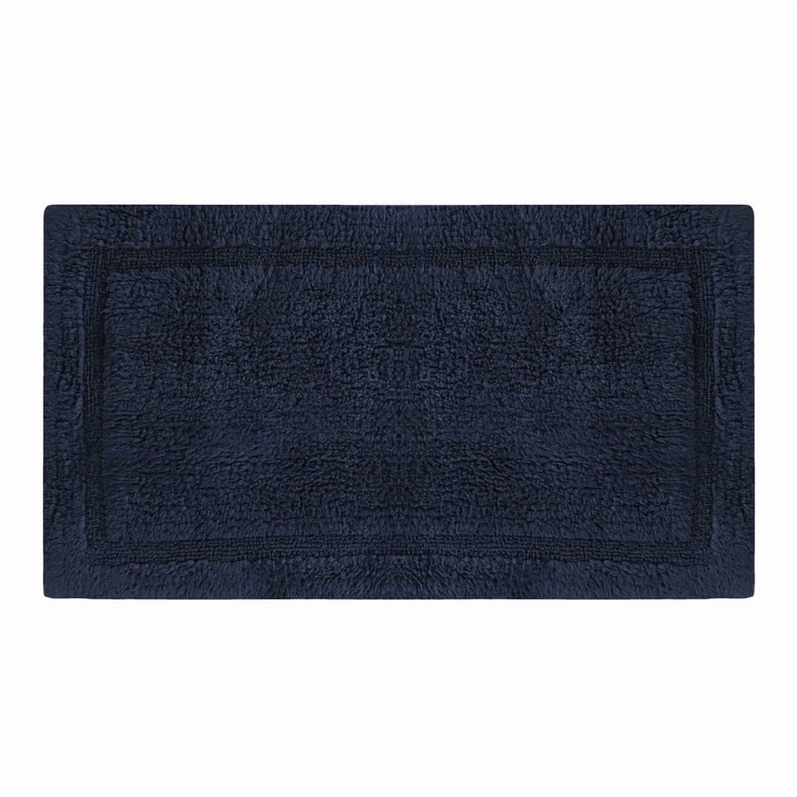 Delara Organic Cotton Reversible Bath Mat – 3000 GSM, GOTS Certified, Ultra-Thick & Super Absorbent | Soft, Plush & Quick-Drying Bathroom Rug