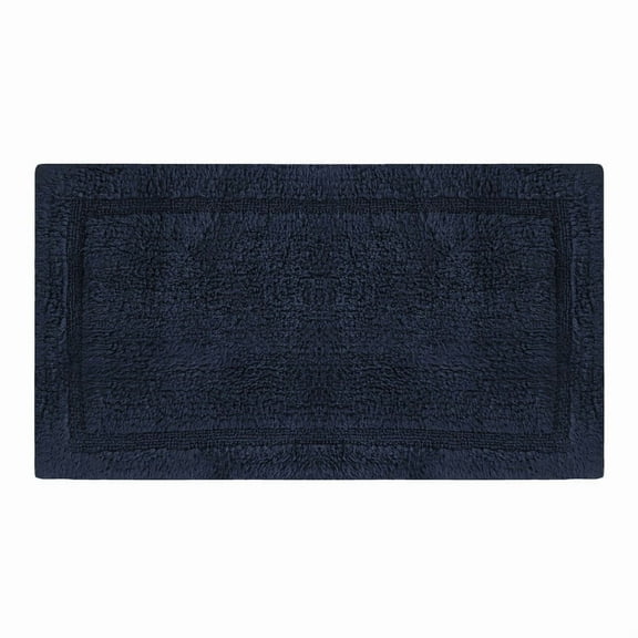 Delara Organic Cotton Reversible Bath Mat – 3000 GSM, GOTS Certified, Ultra-Thick & Super Absorbent | Soft, Plush & Quick-Drying Bathroom Rug