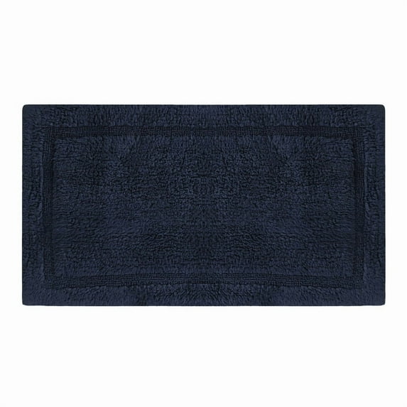 Delara Organic Cotton Reversible Bath Mat – 3000 GSM, GOTS Certified, Ultra-Thick & Super Absorbent | Soft, Plush & Quick-Drying Bathroom Rug