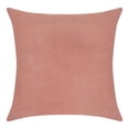 thumbnail image 1 of Delara Velvet Decorative Throw Pillow Cover, 20x20 inch, Pack of 1, Soft Breathable Cushion Cover with Hidden Zipper, Peach, 1 of 4