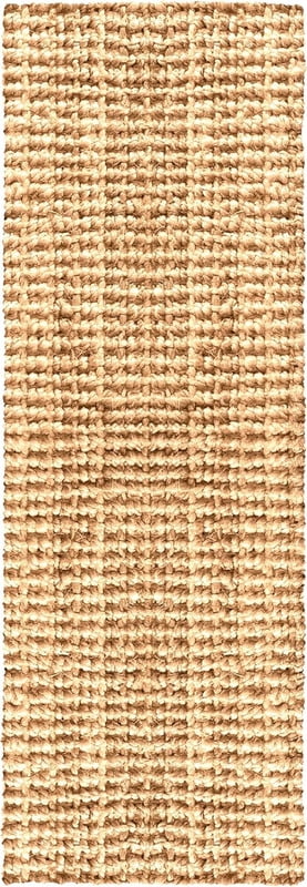 Delara Premium Handwoven 100% Jute Area Rug (2'.5" x 9'), Natural Fiber Boucle Design, 0.25" Thick – Durable Rug for Living Room, Bedroom & Entryway