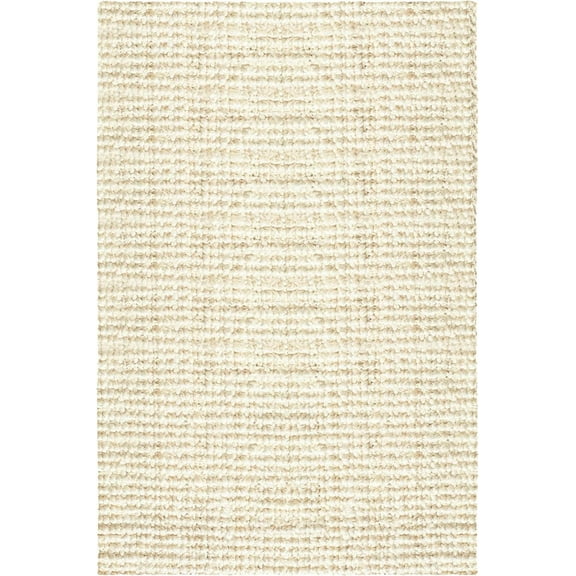 Delara Premium Handwoven 100% Jute Area Rug (3' x 5'), Natural Fiber Boucle Design, 0.25" Thick – Durable Rug for Living Room, Bedroom & Entryway