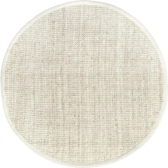 Delara Premium Handwoven 100% Jute Area Rug (6' Round), Natural Fiber Boucle Design, 0.25" Thick – Durable Rug for Living Room, Bedroom & Entryway
