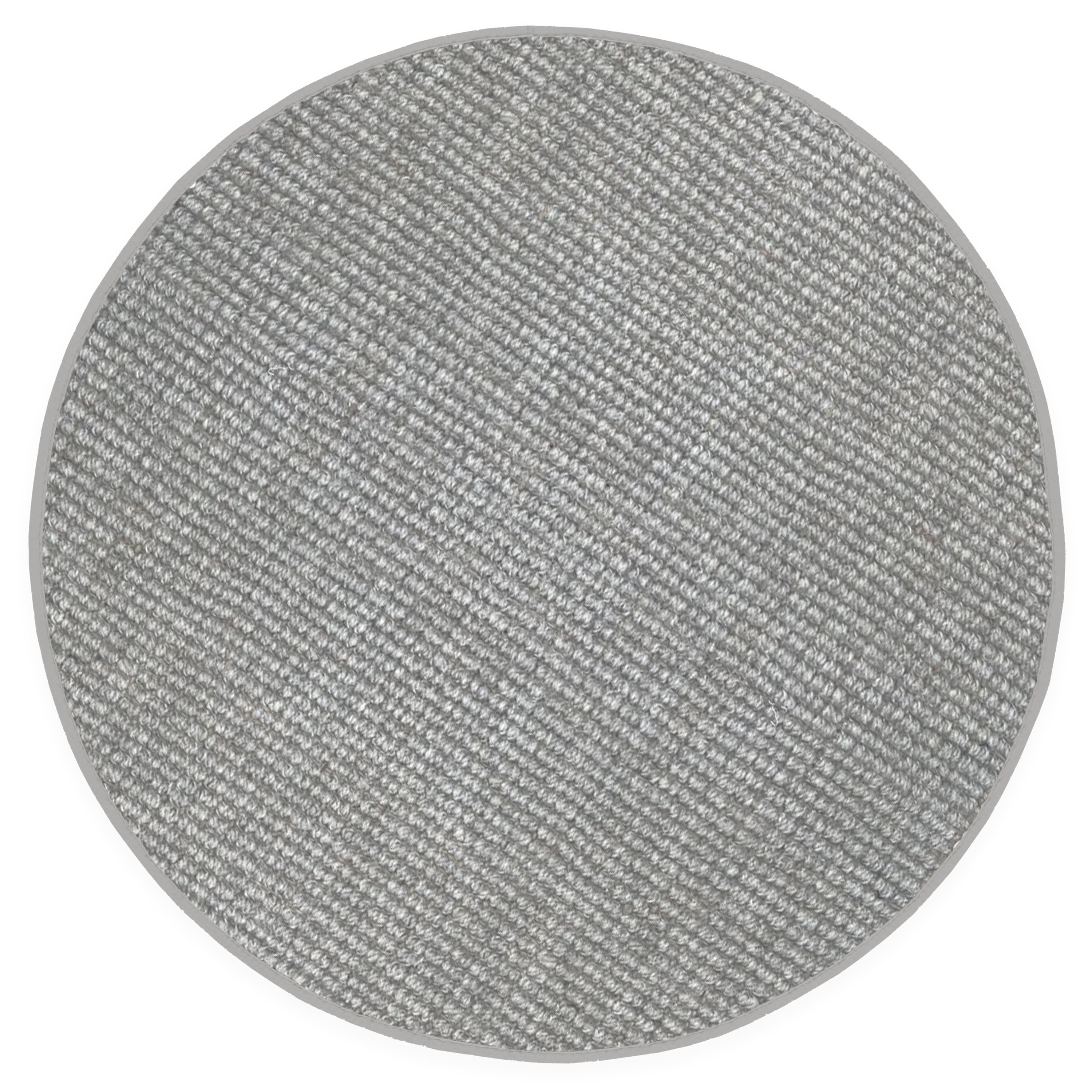 Delara Premium Handwoven Wool and Jute Area Rug, 6' Round, Natural Boucle, 0.25" Thick, Soft & Durable for Living Room, Bedroom, Entryway