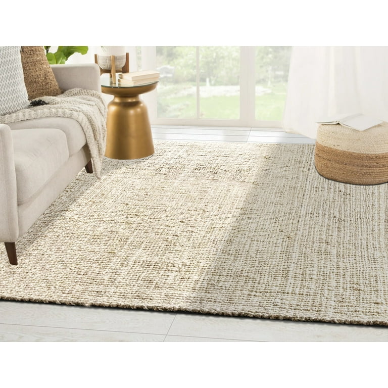 Delara Premium Handwoven Natural Fiber Area Rug 8'.8" x 12' Boucle