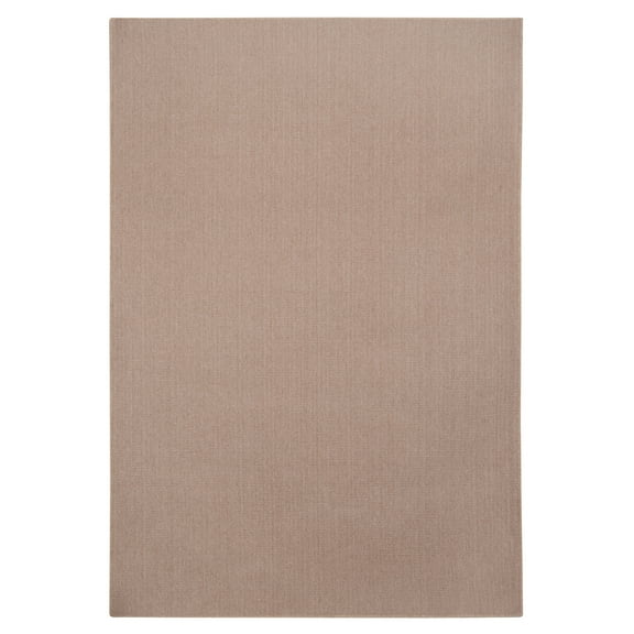 Delara Dark Beige 5' x 8' Indoor Outdoor Area Rug, Non-Shedding, Hose Washable, Easy Clean, Recycled Polyester for Living Room/Patio