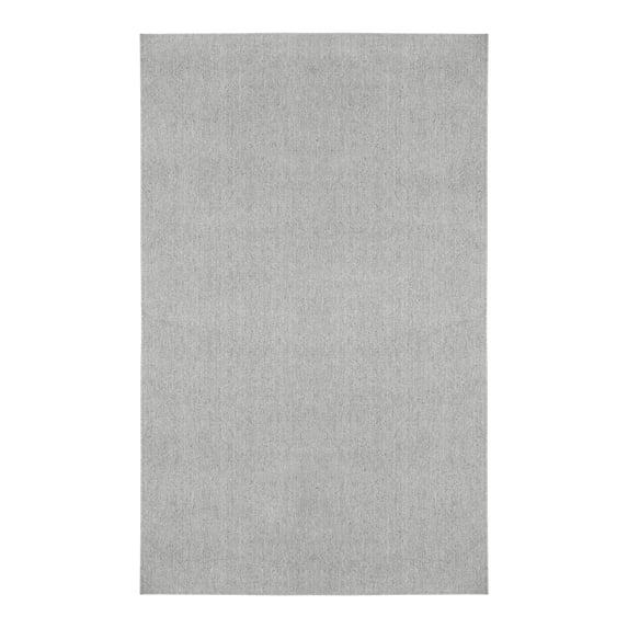 Delara Light Grey 8' x 10' Indoor Outdoor Area Rug, Non-Shedding, Hose Washable, Easy Clean, Recycled Polyester, Sustainable, Living Room & Patio
