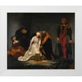 thumbnail image 1 of Delaroche, Paul 30x26 White Modern Wood Framed Museum Art Print Titled - The Execution of Lady Jane Grey, 1 of 4