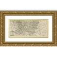 thumbnail image 1 of Delarochette 32x16 Gold Ornate Wood Framed with Double Matting Museum Art Print Titled - Lower Germany Empire - Delarochette 1782, 1 of 4