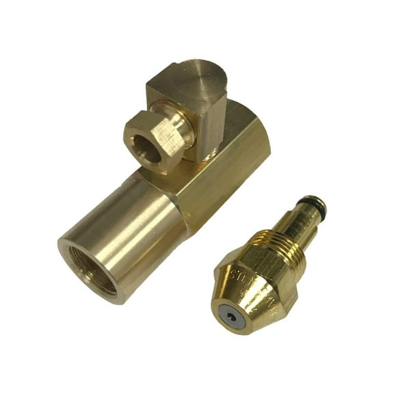 Delavan 30609-5 0.50 GPH Waste Oil Nozzle With EN4068 Brass Adapter