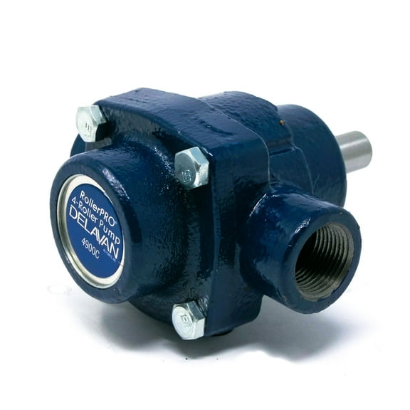 Delavan 4900C 9.2 GPM 150 PSI 2600 RPM Cast Iron Solid Shaft 4-Roller Water Pump