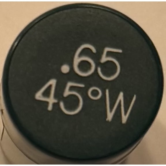 Delavan Oil Nozzle .65 45W All Purpose Spray, Semi-Hollow Cone Oil Burner Nozzle, Green Cap