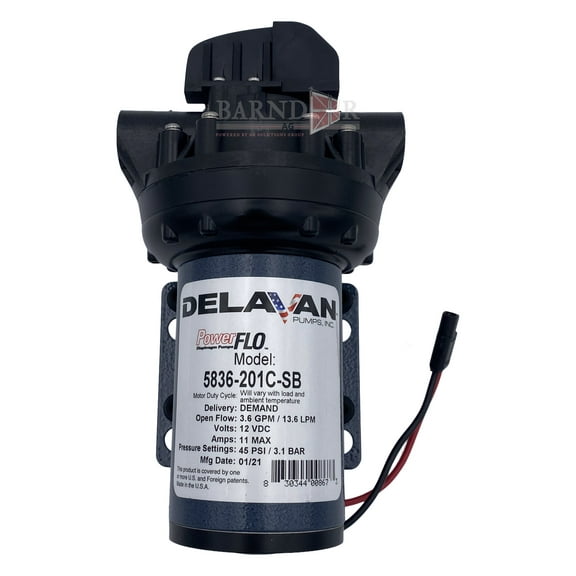 Delavan PowerFlo 3.6GPM, 45PSI Demand Diaphragm Pump | 5836-201C-SB