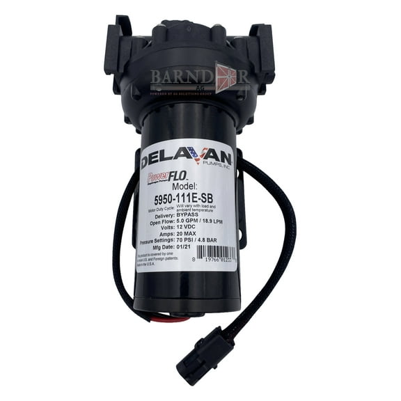Delavan PowerFlo 5GPM, 60PSI Bypass Diaphragm Pump | 5950-111E-SB