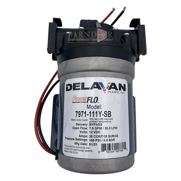 Delavan PowerFlo Heavy Duty FB3 7GPM, Bypass 100PSI Pump | 7971-111Y-SB