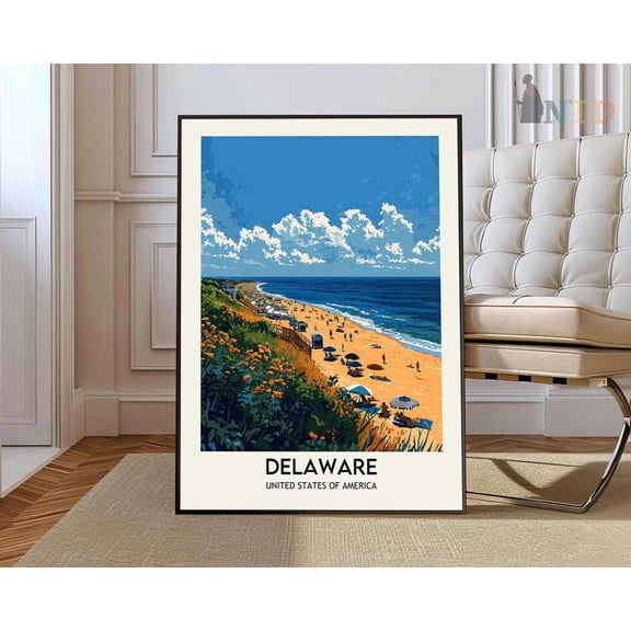 Delaware Coastal Landscape Poster Unframed Paper Print