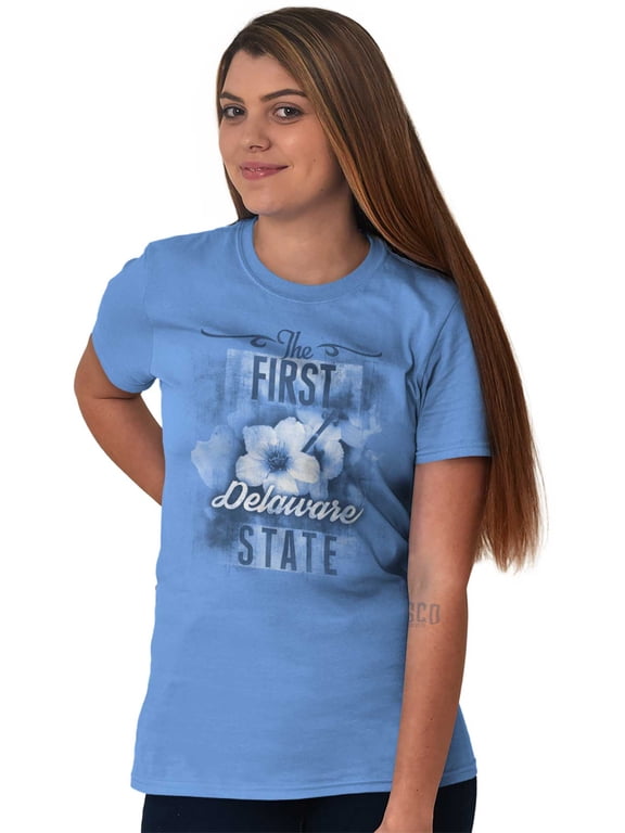Delaware Cute State Flower Souvenir Women's Graphic T Shirt Tees Brisco Brands X