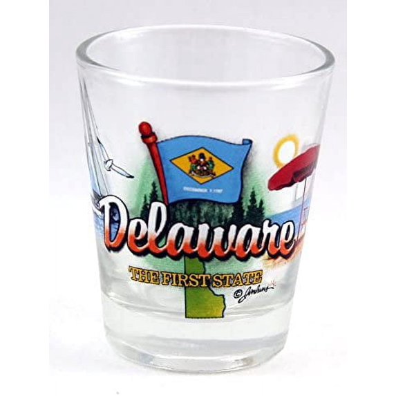 Delaware First State Elements Shot Glass