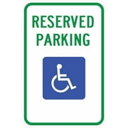 Delaware Handicap Parking Sign Parking Signs Metal Sign Tin Sign 12x16 Inch - Caution Safety Warning Security Signs Indoor & Outdoor Signs for Home, Office, Work
