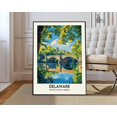 thumbnail image 1 of Delaware Historic Towns Poster, Unframed Paper Poster 8x10in, 1 of 4
