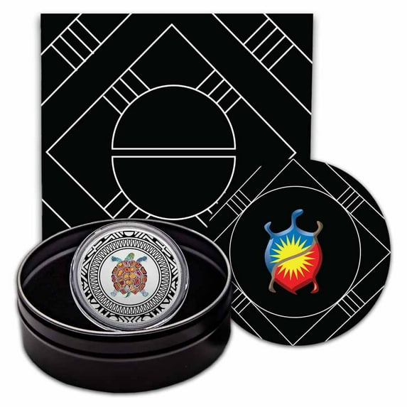 Delaware Nation 1 oz Silver Colorized Proof (w/ Box & COA)
