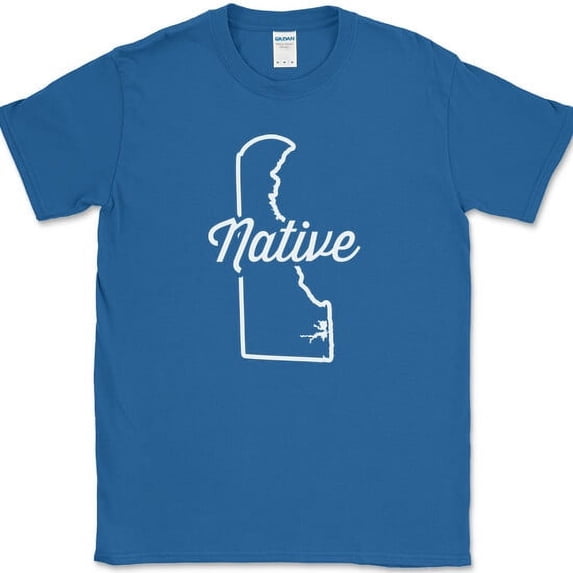 Delaware Native T-Shirt Funny Humor State Pride Location Gift Tee - Royal Blue, 4XL