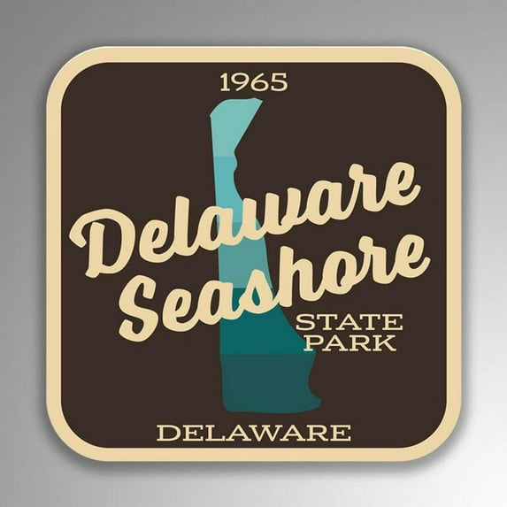 Delaware Seashore State Park Decal Sticker | 4-Inches By 4-Inches | Vinyl Sticker | UV Protective Laminate | SP211