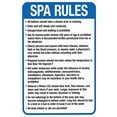 thumbnail image 1 of Delaware Spa Rules Sign - 8"x12", Complies With State Pool Safety Code, Security Metal Decor for Spas, Home, Business Wellness Areas, 1 of 6