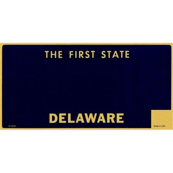 Delaware State Background Blanks Flat- Automotive License Plates Blanks for Customizing