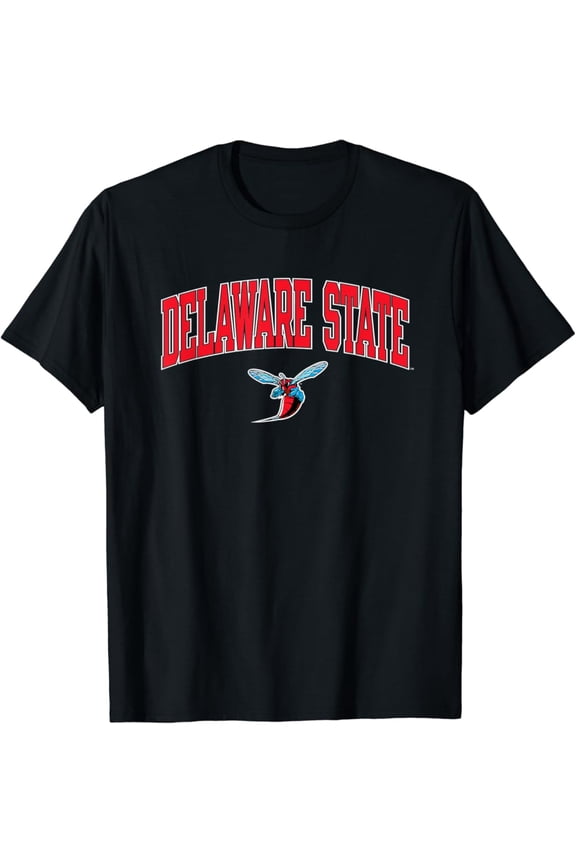 Delaware State Hornets Arch Over Logo T-Shirt