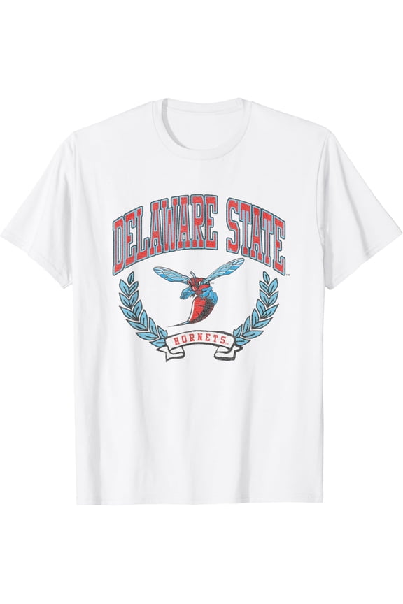 Delaware State Hornets Victory Vintage Logo T-Shirt