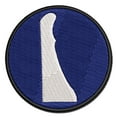 thumbnail image 1 of Delaware State Silhouette Applique Multi-Color Embroidered Iron-On Patch - 2.0 Inch Mini, 1 of 5