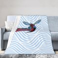 thumbnail image 1 of Delaware State University Logo Fleece Blanket, Very Soft Microfiber Flannel Blanket for Couch Warm and Cozy for All Seasons, 1 of 6