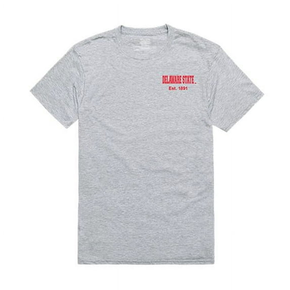 Delaware State University Mens Practice Tee - Heather Grey - Small