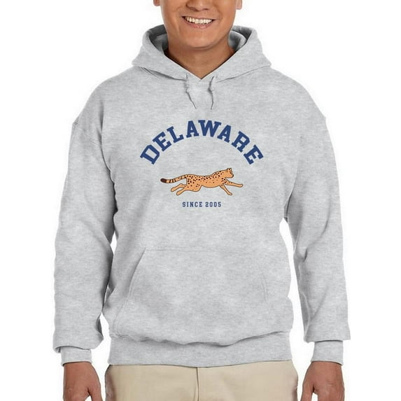 Delawere 2005 Running Cheetah Hoodie Men -Image by Shutterstock, Male 4X-Large