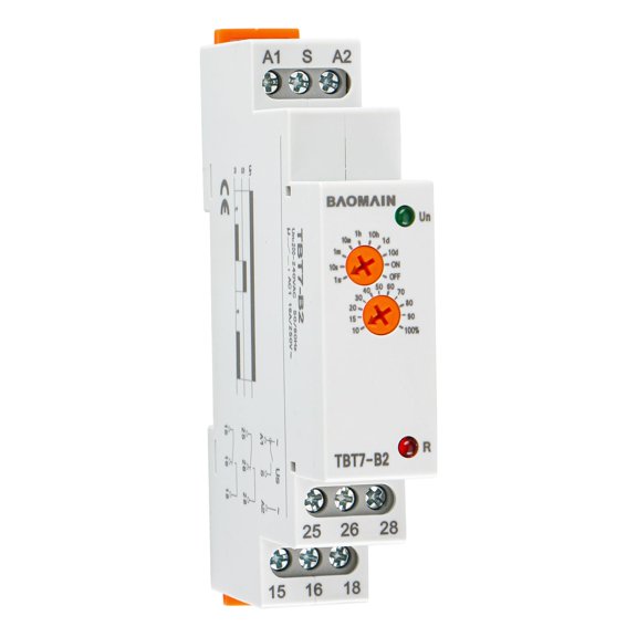 Delay ON Timer Relay 16A 2-SPDT 200-240V AC TBT7-B2