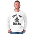 thumbnail image 1 of Delay Talking Until After Game Sports Men's Long Sleeve Tee T Shirt Brisco Brands X, 1 of 6