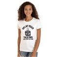 thumbnail image 1 of Delay Talking Until After Game Sports Womens Fitted Plus Size Graphic Tee Brisco Brands 2X, 1 of 5