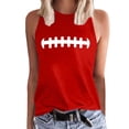 thumbnail image 1 of Delayuji Baseball Sweatshirt Women Crewneck Off The Shoulder T Shirts Graphic Loose Fitting Casual Tops for Women Trendy Summer Red L Polyester,Spandex Spring Tops for Women, 1 of 5
