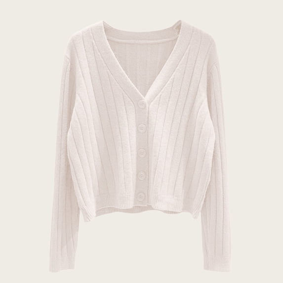 Delayuji Cardigan For Women Spring Trendy Lightweight Soft Thin Solid Color Long Sleeve Open Front Button Down Cardigans Breathable Cover Ups