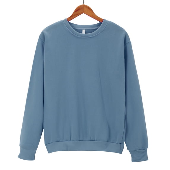 Delayuji Casual Fleece Pullover Black Crewneck Sweatshir Women's Color Round Neck Oversized Sweatshirt Loose Light Sweatshirt Loose Blouse Casual Fleece Pullover Womens Pullover Tops for Women Green M