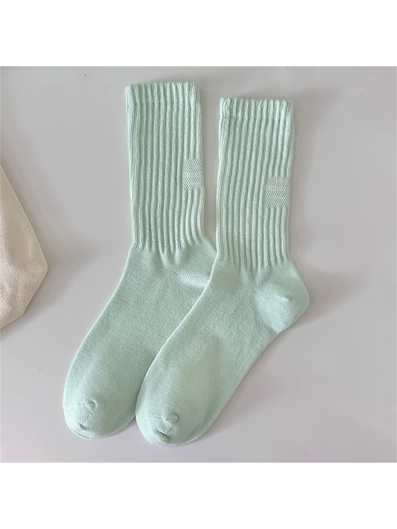 Crew Socks for Women Thin Soft Cotton Seamless Toe Stretch Cuff Above Ankle Machine Washable Daily Dress Cotton Sock