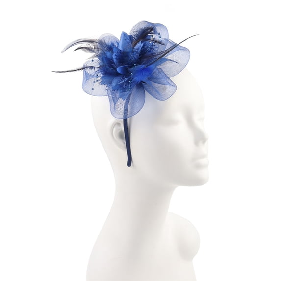 Delayuji Fascinators for Women Fascinator Church Hat with Clip for Cocktail Wedding Tea Party Hats for Women Wedding Party Cap A One Size