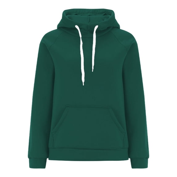 Delayuji Fashion A simple, casual, fashionable and versatile hooded sweatshirt for women in solid colors