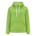thumbnail image 1 of Delayuji Fashion A simple, casual, fashionable and versatile hooded sweatshirt for women in solid colors, 1 of 4