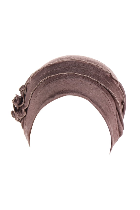 Head Wraps for Women Muslim Cancer Chemo Hat Wrap Cap Pre Tied Turban Chemo Headwear Cancer Head Wrap Hair Loss Cap Khaki One Size